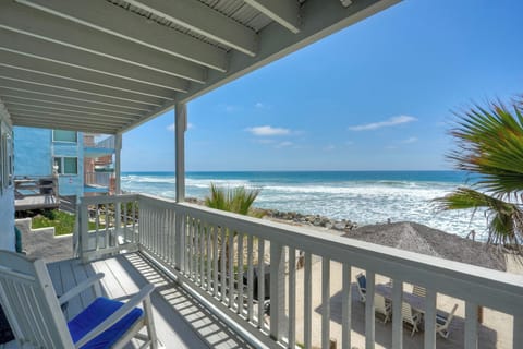Private balcony with sweeping ocean views