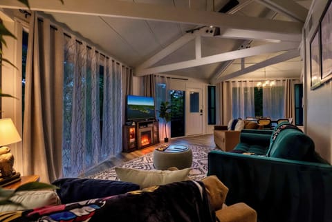 Enjoy this cozy home at night while soaking in the lake fun during the day