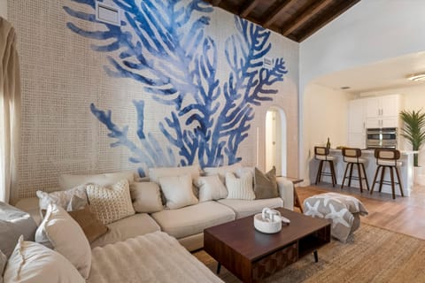 Large living area with comfortable seating