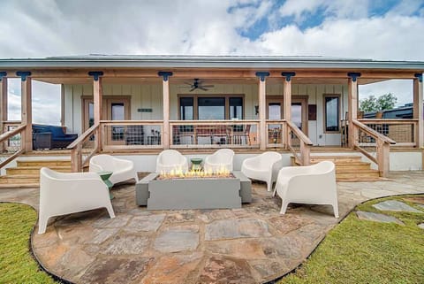 Outdoor fire pit and gathering area