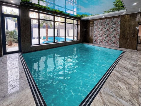 Indoor pool, seasonal outdoor pool