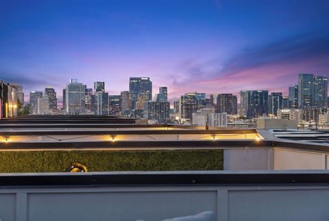 Enjoy the wonderful downtown views from the rooftop while making great memories.