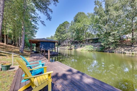 Dock | Waterfront Seating | Covered Boat Slip & Canal Views
