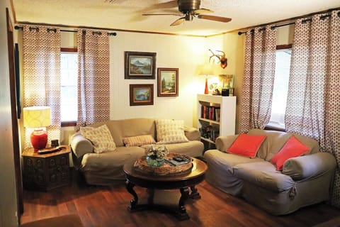 Lounge on the comfy couch with a book or watch a movie in the living room.