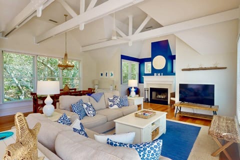 Relax in the spacious upstairs living area