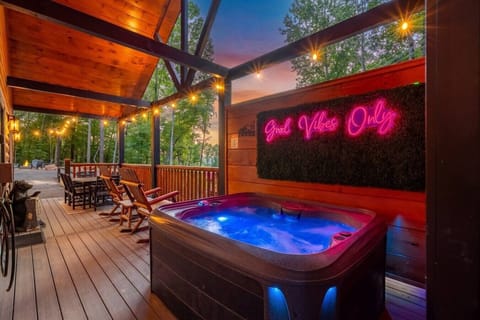 Soak in the hot tub after a long day of exploring!