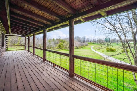 The view from the front porch is breathtaking, especially in the morning. 