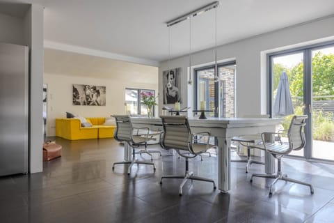 Meeting room with long table