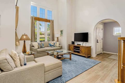 Sunlit Living Space With Island Charm