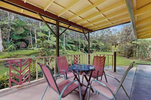  Covered Lanai Dining Table with Scenic Garden Views