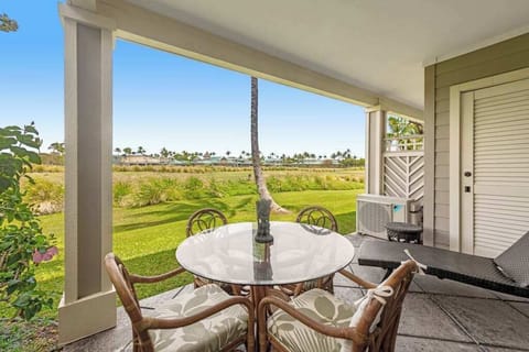 Enjoy your private lanai for your morning coffee.