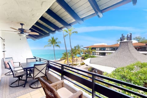 Spacious dining area offers island views seating and natural light