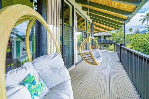 Covered lanai offering a peaceful outdoor retreat
