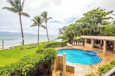 Resort Pool Framed By Paradise Views