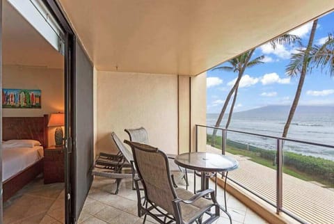 Beachfront Lanai For Morning Coffee