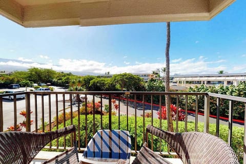Enjoy beautiful resort views from the lanai, a refreshing spot to soak up the sunshine and tropical breeze