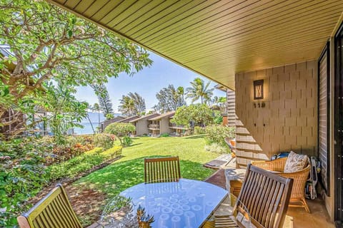 Private Garden Patio Surrounded By Tropical Serenity