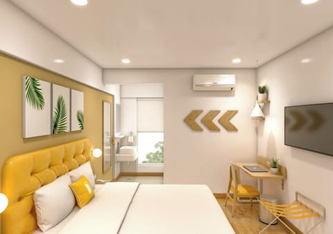 Deluxe Double Room, City View | In-room safe, desk, laptop workspace, iron/ironing board (on request)