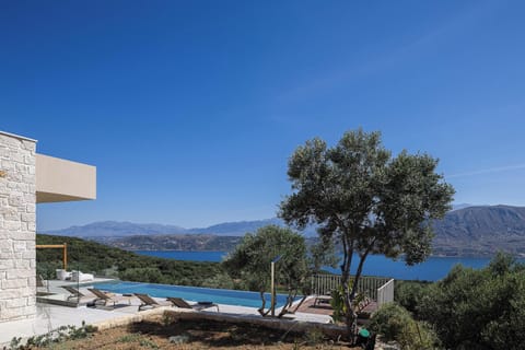 Uninterrupted panoramic sea views stretch across Souda Bay, creating a breathtaking backdrop from every corner of the villa.