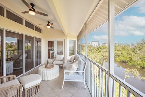 Welcome to Ostego Bay, a totally renovated, professionally decorated, 5-star rated canal-front vacation destination! This luxury island home features a huge Screened In Lanai with a beautiful waterfront view of the Preserve.