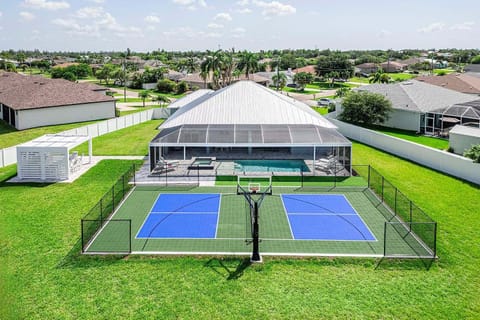 Pickleball Palace offers unique Entertainment Options like no other home in Cape Coral