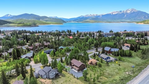 Wake up to breathtaking views of Lake Dillon and Rocky Mountain views right from the property