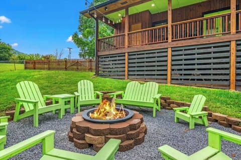 Large outdoor fire pit to create wonderful memories