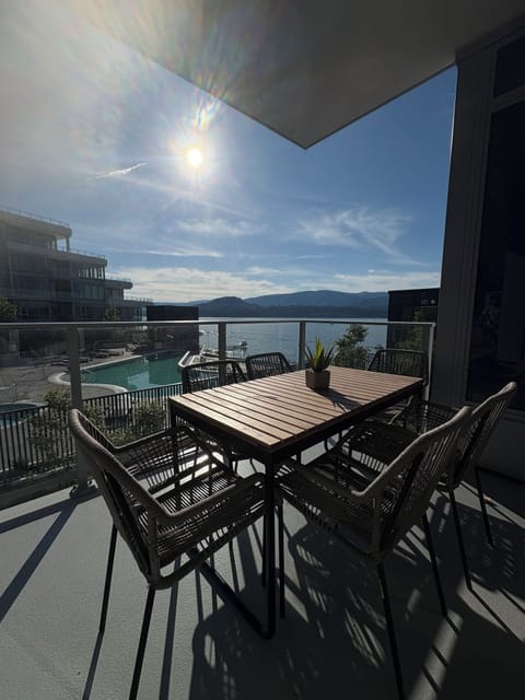 View from the spacious deck