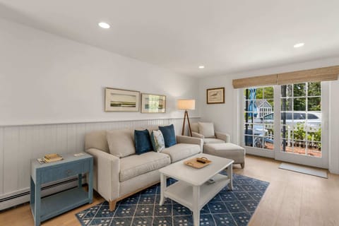 Curl up in the inviting living room & enjoy a movie night at home​