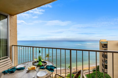 Unwind with comfortable outdoor seating overlooking the sparkling Pacific.