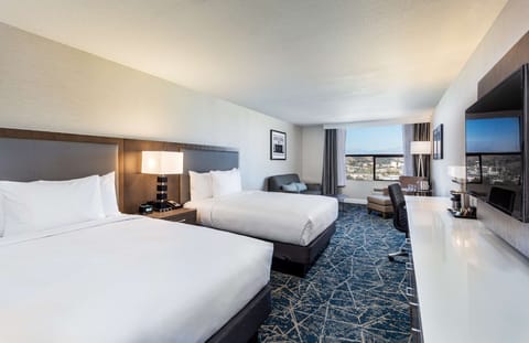 Premium bedding, pillowtop beds, in-room safe, desk