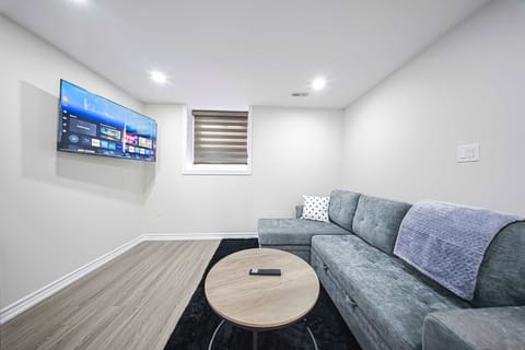 Cozy sofa bed with Smart TV for your stay