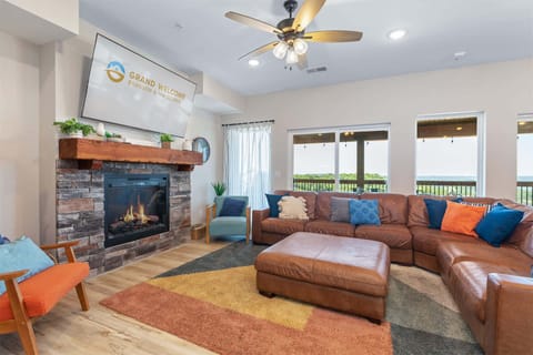 Curl up in the inviting living room & stream your favorites on the smart TV​