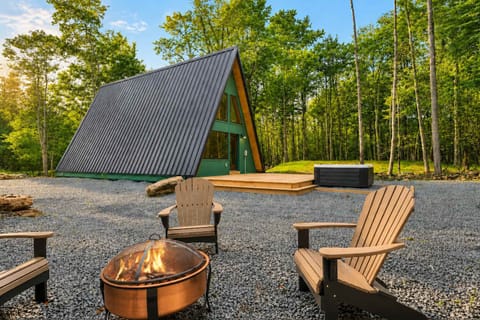 Brand-New A-Frame Cabin with Fire Pit & Hot Tub