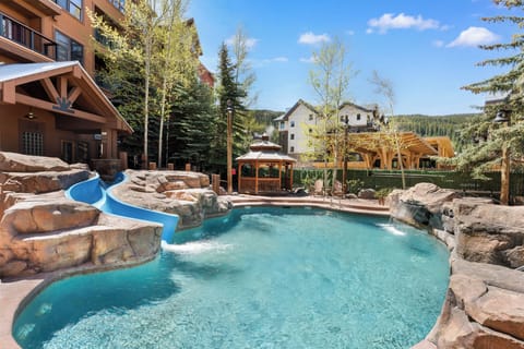 Pool with slide