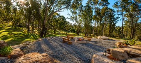 Gather around the communal fire pit, toast marshmallows & enjoy unforgettable evenings 