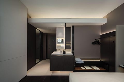 Premium bedding, down comforters, memory foam beds, minibar (free items)