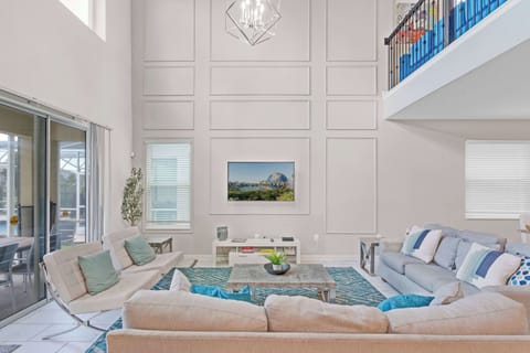 Make yourselves at home in this spacious double-height living room, perfect for movie nights and downtime together.
