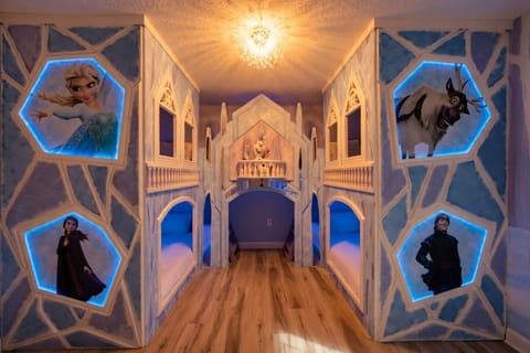 Frozen inspired castle bunks