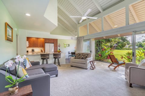 Relax with in a tropical garden setting