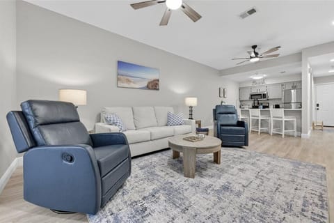 Living room with queen sofa sleeper