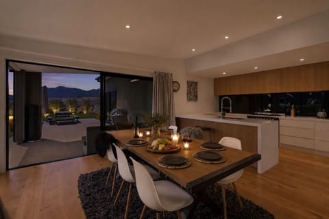 Gather for memorable meals with mountain views just beyond the table