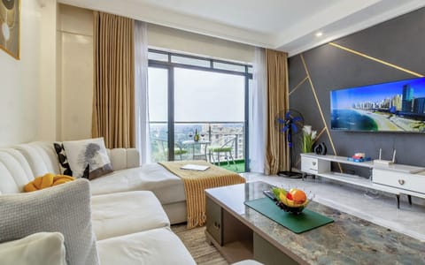 55-inch Smart TV with cable channels, Netflix, first-run movies