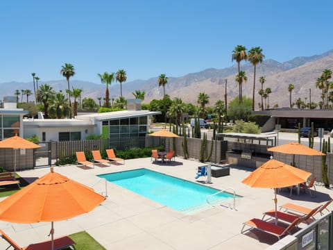 Resort pool, spa, BBQ and mountain views just steps from your door