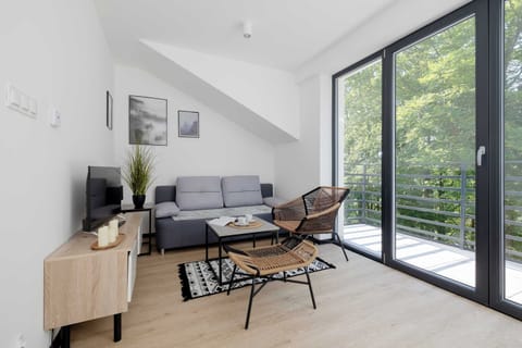 Relax in the stylish living room with a comfortable sofa and modern decor.