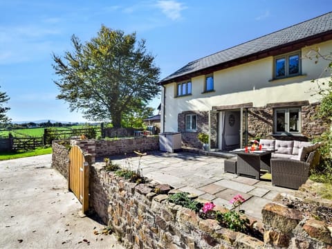 A view towards the delightful barn conversion