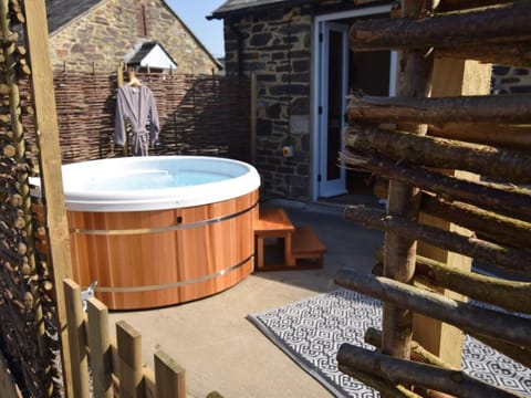 Relax in the hot tub