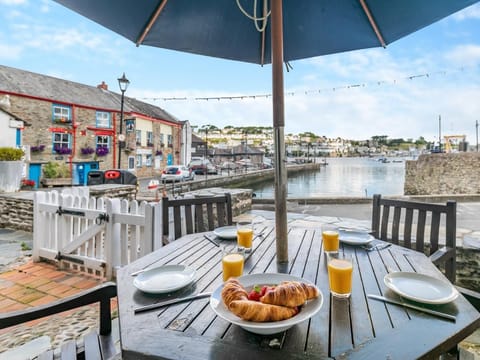 Enjoy breakfast just feet from the harbour