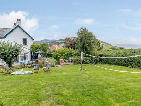 Views from the spacious garden looking to the sea
