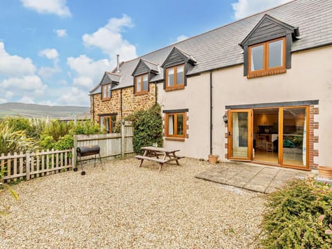 Looking towards the property from the enclosed garden
